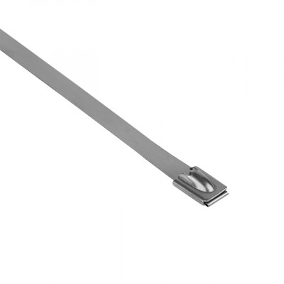 Фотография Хомут AISI 304 из нержавеющей стали, 7.9x520 (10 шт.) FlexLock PROxima, артикул plc-fl-tss-304-7.9x520-r