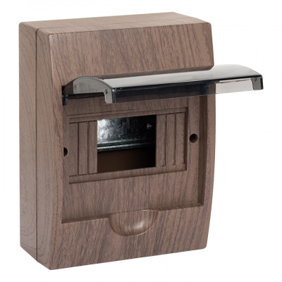 Фотография Щит распределительный навесной ЩРН-П- 6 темное дерево IP41 EKF PROxima, артикул pb40-n-6-dark