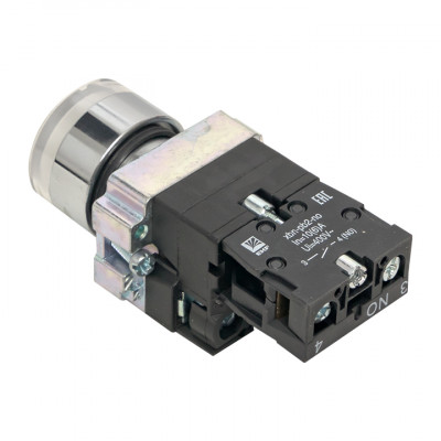 Фотография Кнопка BA21 с подстветкой 230В белая NO EKF PROxima, артикул xb2-bw21-230