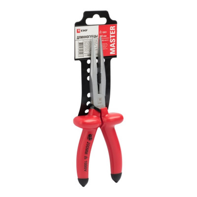 Фотография Длинногубцы Master 200 мм 1000В EKF Basic, артикул dg-200-mas-in