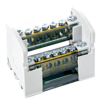 Фотография Шина нулевая в корпусе (2х7) EKF PROxima, артикул sn0-2x7