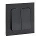Фотография Стокгольм Механизм  Выключателя 2-кл. 10А черный EKF PROxima, артикул EZV10-023-10