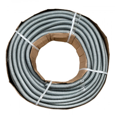 Фотография Металлорукав Р3-ЦХ-25 с протяжкой (50 м) EKF PROxima., артикул mrzn-25-50