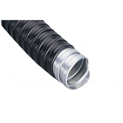 Фотография Металлорукав нг ПВХ РЗ-ЦП - 32 с протяжкой (20 м) EKF PROxima, артикул mrzp-32-20