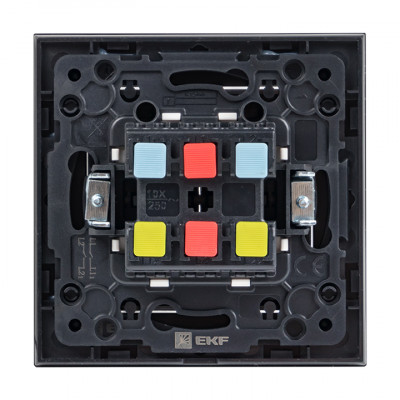 Фотография Стокгольм Механизм  Выключателя 2-кл. проходного 10А черный EKF PROxima, артикул EZV10-027-10
