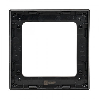 Фотография Стокгольм Рамка 1-местная черная EKF PROxima, артикул EXM-G-302-30