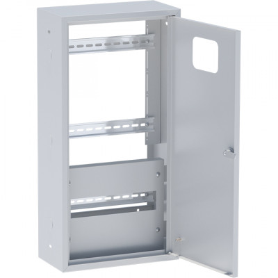 Фотография ЯУР с тремя DIN-рейками (600х300х150) EKF Basic без задней стенки, артикул uerm2-din-600-bas