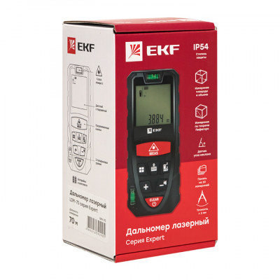 Фотография Дальномер лазерный LDM-70 (70 м) EKF Expert, артикул ldm-70