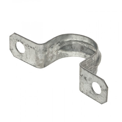 Фотография Скоба металлическая двухлапковая d21-22 мм (10 шт) EKF PROxima, артикул sm-2-21-22-r