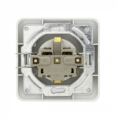 Фотография Лондон Розетка 1-местная с заземлением 16А белая EKF PROxima, артикул EER16-028-10