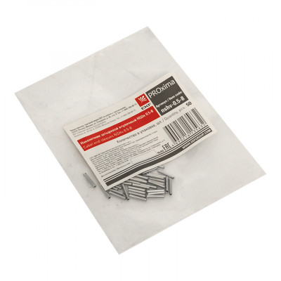 Фотография Наконечник штыревой втулочный НШв 0.5-8 (уп50шт) EKF PROxima, артикул nshv-0.5-8