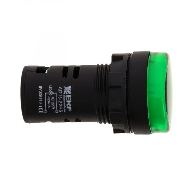 Фотография Матрица светодиодная AD16-16HS зеленый 230 В AC (16мм) EKF PROxima, артикул ledm-ad16-16-g