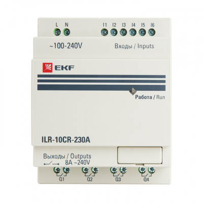 Фотография Программируемое реле 10 в/в 230В PRO-Relay EKF PROxima, артикул ILR-10CR-230A