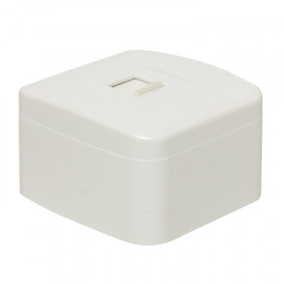 Фотография Минск Розетка Phone 1-местная ОП белая EKF Basic, артикул EGT01-034-10