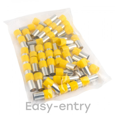 Фотография Наконечник штыревой втулочный изолированный НШвИ 70,0-20 (50шт.) EKF PROxima, артикул nhvi-70.0-20