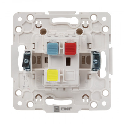 Фотография Стокгольм Механизм Выключателя 1-кл. проходного 10А белый EKF PROxima, артикул EYV10-025-10