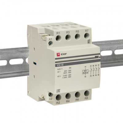Фотография Контактор модульный КМ 40А 4NC (3 мод.) EKF PROxima, артикул km-3-40-04