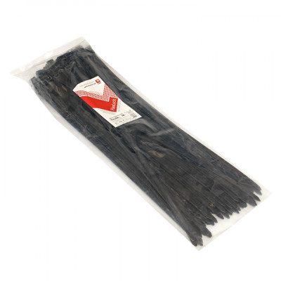 Фотография Хомут P6.6 стандартный (ч), 12.4x650 (100шт) FlexLock PROxima, артикул plc-fl-ctsb-12.4x650