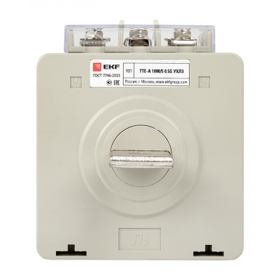 Фотография Трансформатор тока ТТЕ-A-1000/5А с клеммой напряжения класс точности 0,5S EKF PROxima, артикул tte-S-1000-0.5S