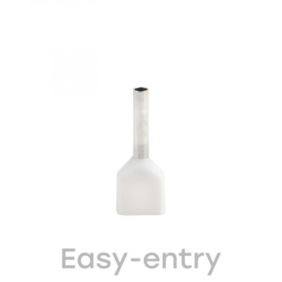 Фотография Наконечник штыревой втулочный изолированный НШвИ(2)  0,5-8 (50шт.) EKF PROxima, артикул nhvi2-0.5-8