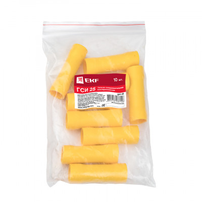 Фотография Гильза соединительная изолированная ГСИ 25 (уп.10шт) EKF PROxima, артикул gsi-25