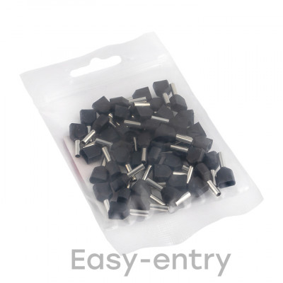 Фотография Наконечник штыревой втулочный изолированный НШвИ(2)  1,5-8 (50шт.) EKF PROxima, артикул nhvi2-1.5-8