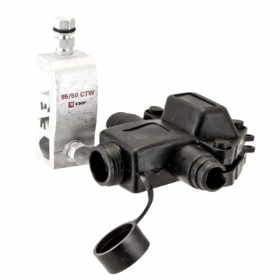 Фотография Зажим ответвительный влагозащищенный CTW (P71) 16-95 мм2 / 4-50 мм2 EKF PROxima, артикул ctw-955