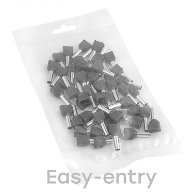 Фотография Наконечник штыревой втулочный изолированный НШвИ(2)  4-12 (50шт.) EKF PROxima, артикул nhvi2-4.0-12