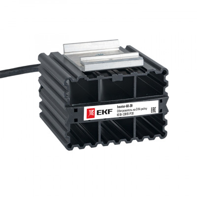 Фотография Обогреватель на DIN-рейку 60Вт 230В IP20 EKF PROxima, артикул heater-60-20