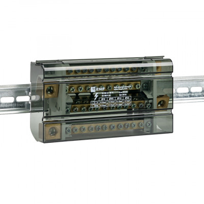 Фотография Блок распределительный (кросс-модуль) 160A (4x12) EKF PROxima, артикул db-160-4x12