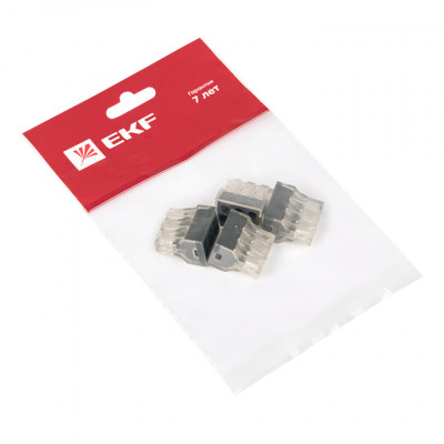 Фотография Строительно-монтажная клемма СМК 773-106 6 отверстий 1,0-2,5мм2 (4шт.) EKF PROxima, артикул plc-smk-106r