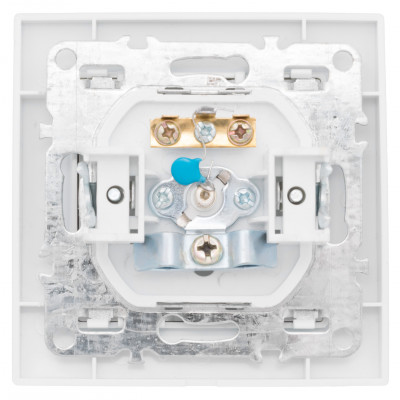 Фотография Минск Розетка TV 1-местная СП бел. 75Ом 5-862МГц EKF Basic, артикул ERA00-027-10