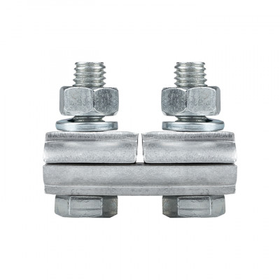 Фотография Зажим соединительный плашечный 2 болта М6 (D провода 5,1...9,0 мм) ПА-1-1 EKF PROxima, артикул pa-1-1