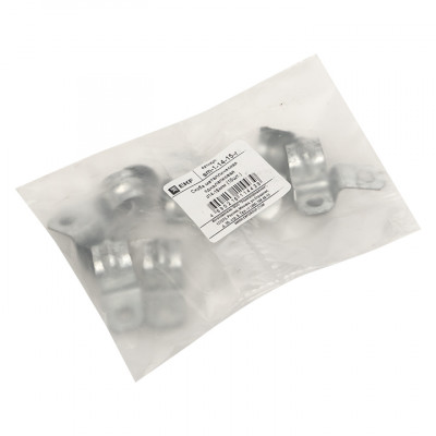 Фотография Скоба металлическая однолапковая d14-15 мм (10 шт) EKF PROxima, артикул sm-1-14-15-r