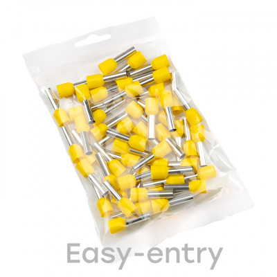 Фотография Наконечник штыревой втулочный изолированный  НШвИ 6,0-12 (50шт.) EKF PROxima, артикул nhvi-6.0-12