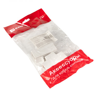 Фотография Угол T-образный (25х16) (4 шт) белый EKF-Plast, артикул tchw-25-16x4