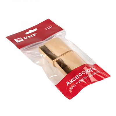 Фотография Заглушка (40х25) (4 шт) светлое дерево EKF-Plast, артикул ecl-40-25x4