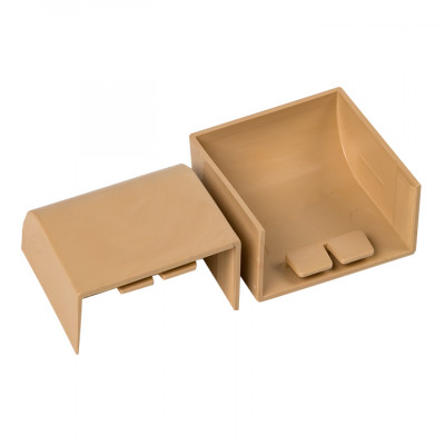 Фотография Заглушка (40х25) (4 шт) светлое дерево EKF-Plast, артикул ecl-40-25x4