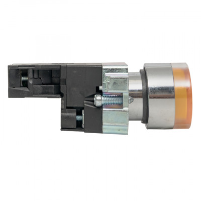 Фотография Кнопка BA51 с подстветкой 24В желтая NO EKF PROxima, артикул xb2-bw51-24