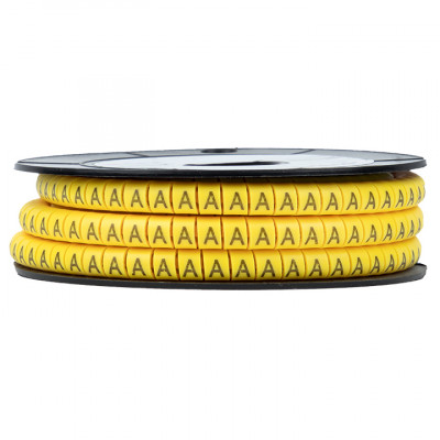 Фотография Маркер кабельный 4,0 мм2 A (500 шт.) (ЕС-2) EKF PROxima, артикул plc-KM-4-A