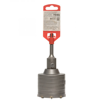 Фотография Коронка буровая по бетону с оснасткой TCT-72 М22 SDS-plus EKF Master, артикул tct-72-m22