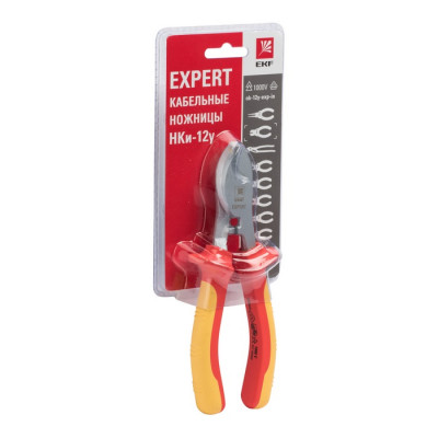 Фотография Кабельные ножницы НКи-12у  Expert 1000В EKF PROxima, артикул nk-12y-exp-in