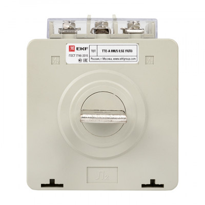 Фотография Трансформатор тока ТТЕ-A-800/5А с клеммой напряжения класс точности 0,5S EKF PROxima, артикул tte-S-800-0.5S