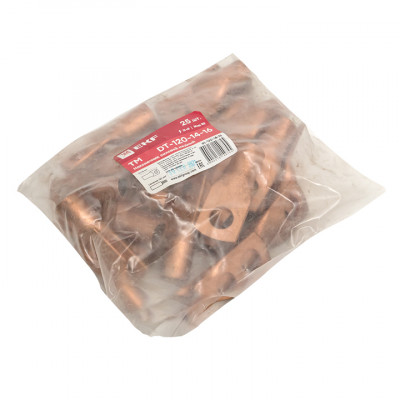 Фотография Наконечник силовой медный DT-120-14-16 (ТМ) EKF PROxima, артикул dt-120-14-15