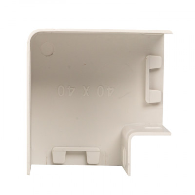 Фотография Поворот 90 гр. (40х40) (4 шт) белый EKF-Plast, артикул abw-40-40x4