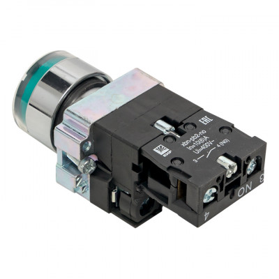 Фотография Кнопка BA31 с подстветкой 230В зеленая NO EKF PROxima, артикул xb2-bw31-230