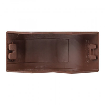 Фотография Угол внешний (25х25) (4 шт) темное дерево EKF-Plast, артикул obd-25-25x4