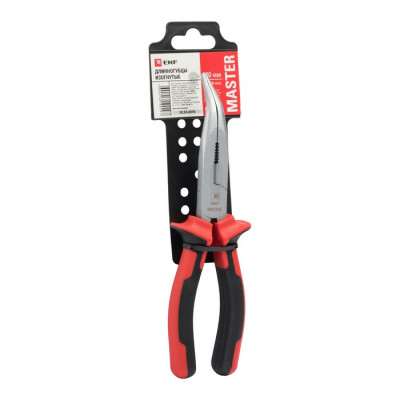 Фотография Длинногубцы изогнутые Master 200 мм EKF Basic, артикул dgi-200-mas