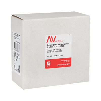 Фотография Контактор КМЭ 50А 230В АС EKF AVERES, артикул ctr-s-50-00-230-av