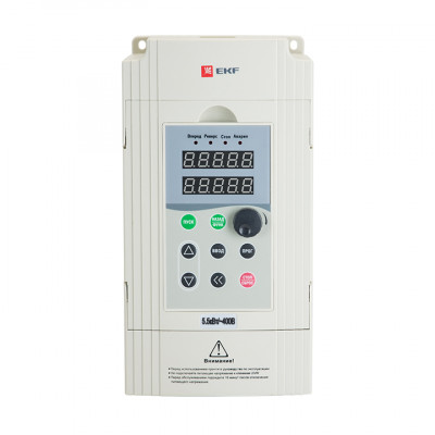 Фотография Преобразователь частоты 5,5/7,5кВт 3х400В VECTOR-100 EKF PROxima, артикул VT100-5R5-3B